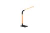 Lampe à poser NORRIS articulée noire et bois Métal/bois noir mat/bois 7W
