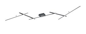 Plafonnier LED 5 barres articulées noir mat ARVIN de TrioLighting