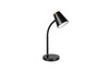 Lampe de bureau PONGO R55831102 – Noir mat, LED 4,5 W, tête flexible, métal & bois