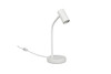 Lampe de Table TARYN 1 Lumière - Blanc Mat et Flexible