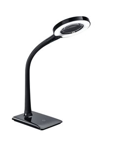 Lampe de bureau LUPO loupe à LED 5W noire