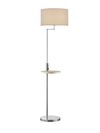 Lampadaire CLAAS avec tablette et abat-jour de TrioLighting