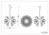 Lustre GLORIA doré brillant de Triolighting