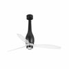 ETERFAN M – Ventilateur de plafond noir mat avec LED 16W 3000°K