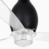 Ventilateur de plafond design MINI ETERFAN noir mat – Silencieux, LED & Wiz Smart