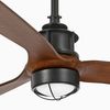 JUST FAN – Ventilateur plafond design industriel avec LED 16W et gestion WiZ Smart