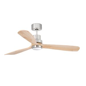 Ventilateur de plafond LANTAU en bois clair-Eclairage, Design, silence et performance