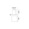 Oracle Slim Square– carré suspendu blanc LED par Ideal Lux