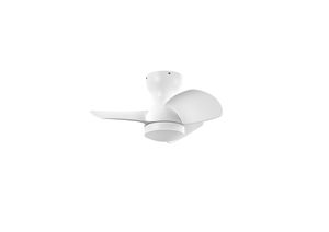 Ventilateur de plafond CRETA XS avec 3 pâles finition blanc mat