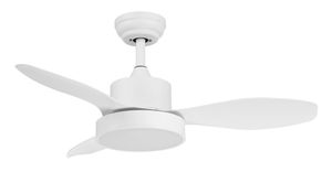 Ventilateur de plafond RIGA XS avec 3 pâles finition blanc mat