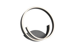 Applique Plafonnier CINARDI LED Noir Mat Ø35cm - 246110132