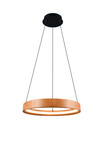 Suspension LYNWOOD Anneau LED Bois Naturel Ø50cm - 355030130
