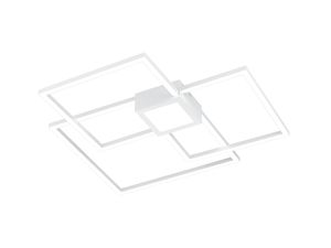 Plafonnier 3 carrés blanc mat LED HYDRA de TrioLighting