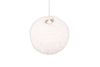 Suspension boule fourrure blanche Fourrure synth. Blanc 10w max.