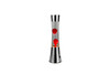 Lampe à lave LED ETNA Chrome - Liquide Clair & Lave Rouge