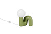 Lampe de Table QUINN Céramique Vert Olive Design Sculptural - R56821015