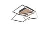 Plafonnier Led imitation bois 3 cadres carrés MOBILE de Triolighting