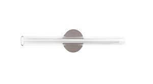 Applique tube verre LED nickel Mate série OSLO