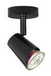 Spot noir JUDY d'ARIC avec ampoule démontable Gu10 4.6W