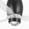ETERFAN M – Ventilateur de plafond noir mat avec LED 16W 3000°K