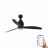 Ventilateur de plafond design MINI ETERFAN noir mat – Silencieux, LED & Wiz Smart