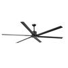 Ventilateur de plafond ANDROS XXL noir mat avec télécommande