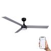 Ventilateur de plafond CRUISER XL noir/alu Wiz+télécommande et Led