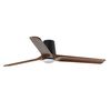 Ventilateur de Plafond HEYWOOD TUB L –Faro– Bois foncé, LED DC Silencieux, Télécommande