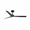 Ventilateur de plafond DC noir MILOS – Silencieux, 6 vitesses, fonction été/hiver, pour 17,6 à 28 m²