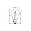 OSRAM/LEDVANCE Vintage 1906 Ampoule LED E27 5.9 W 2700 K Dimmable