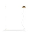 Suspension horizontale tube verre OSLO finition Antique/transparent