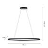 Lustre ovale suspendu TITUS finition Anthracite