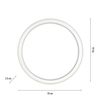 Anneau rond LED finition Aluminium avec télécommande