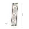Plafonnier formes rectanguliares Led MAILAK finition Noir et blanc