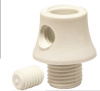 Serre-câble nylon blanc avec vis blocage et pas 10*1mm