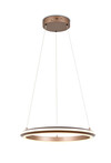 Suspension LED TRIO AMADOR 331010165 - Forme ronde, café, 34 W, CCT et hauteur réglable