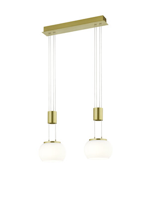 uspension Trio Madison 342010208 - LED 2*8 W dimmable - doré mat