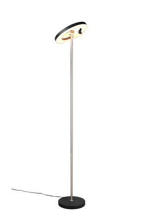 Lampadaire LED GUANO - Nickel Mat | Variateur Tactile, 3 Teintes CCT et Pivotant