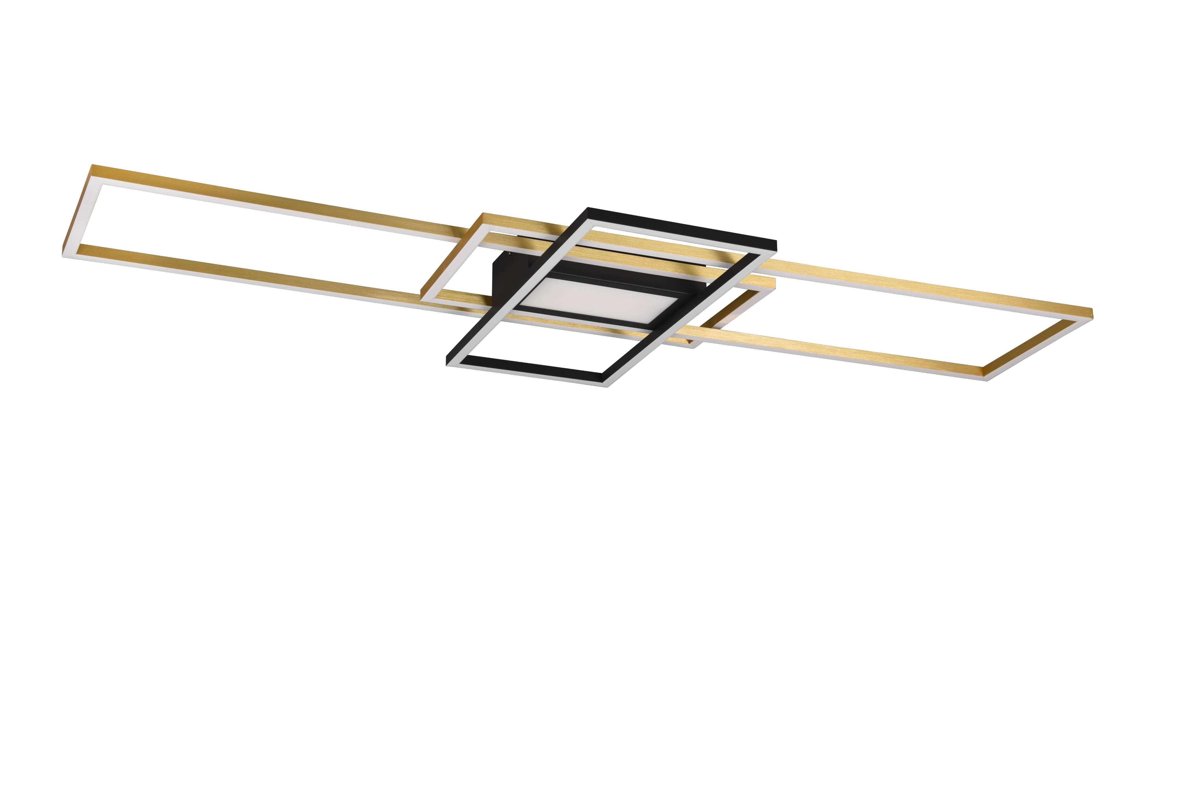 Plafonnier/Applique LED 3 rectangles doré mat IRVINE