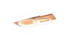 Plafonnier/Applique led blanc et bois SwitchDimmer 2 cercles BARCA