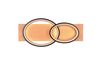 Plafonnier/Applique led noir et bois SwitchDimmer 2 cercles BARCA