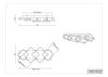 Plafonnier/Applique led noir et bois SwitchDimmer 4 rectangles RAMA