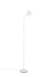 Liseuse PONGO sur pied R45831101 – Blanc mat, LED 4,5 W, tête flexible, métal & bois