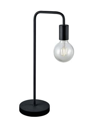 Lampe tube coudé noir mat DIALLO de TrioLighting