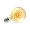 Ampoule globe 95mm ambre filament hélice 4W E27 MIIDEX