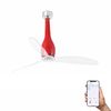 ETERFAN M – Ventilateur de plafond rouge brillant connecté avec LED 16W 3000°K