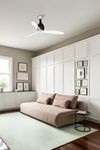 Ventilateur de plafond design MINI ETERFAN – Silencieux, LED 3000 K & Wiz Smart