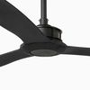 Ventilateur de plafond Just FAN XL noir mat connecté WIz et télécommande