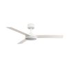 Ventilateur de plafond BARTH L blanc LED et télécommande