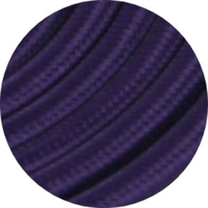 Câble rond double isolation tressé violet 2x0.75mm²